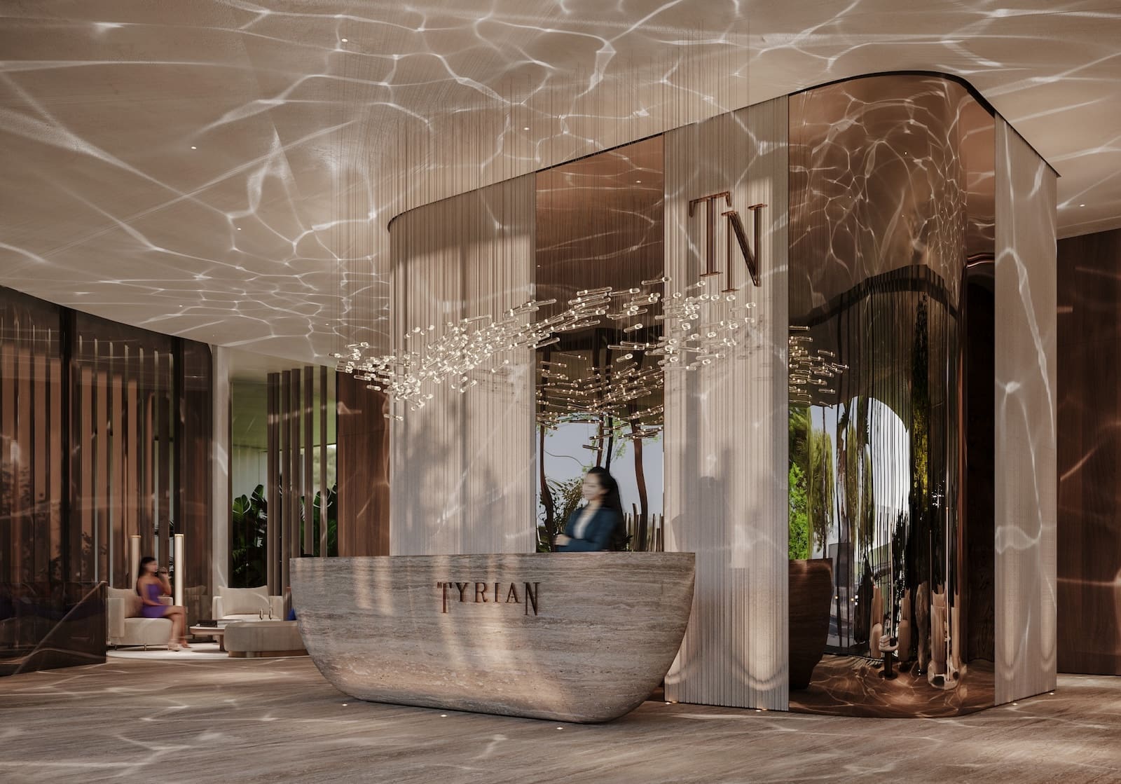 Tyrian Estepona beachfront luxury residences with panoramic sea views by MDR Luxury Homes Lobby Tyrian Estepona beachfront luxury residences with panoramic sea views by MDR Luxury Homes